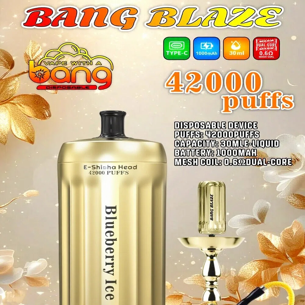 BANG E-SHISHA 42000 Puffs 金色外觀拋棄式電子煙